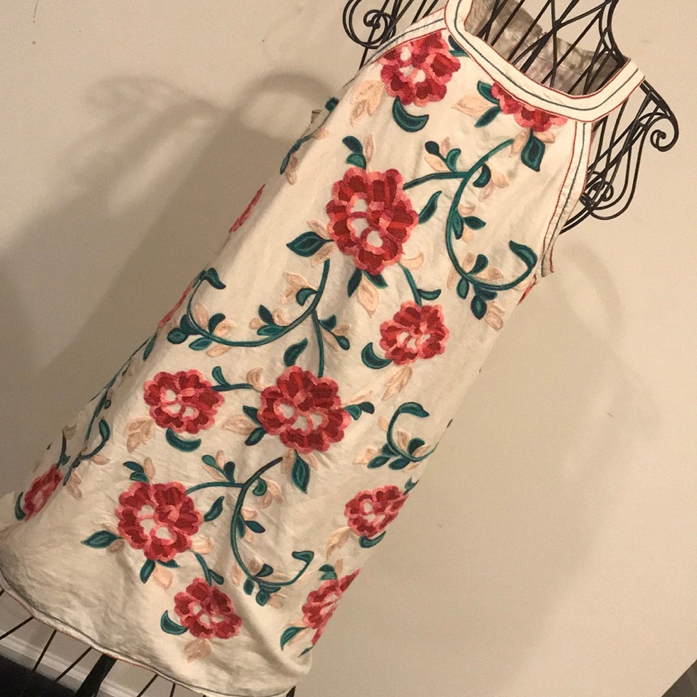 Chelsea & Violet Floral Embroidered Dress - Size L